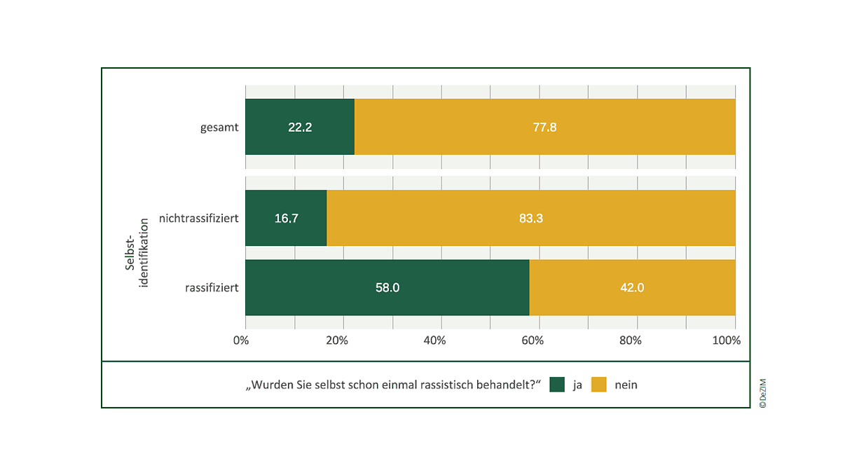 Abbildung 1 aus der Studie "Rassistische Realitäten"