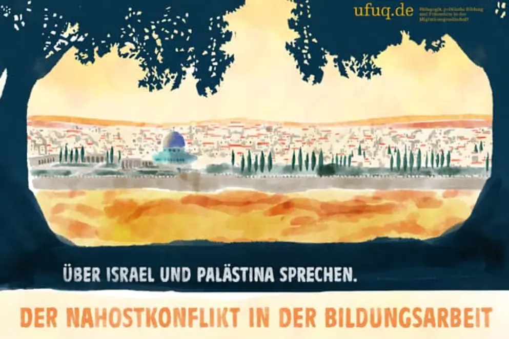 Titelbild der Broschüre "Über Israel und Palästina sprechen"