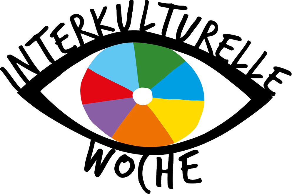 Auge mit bunter Pupille