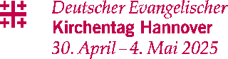 Schriftgrafik: Deutscher Evangelischer Kirchentag Hannover 30. April - 4. Mai 2025