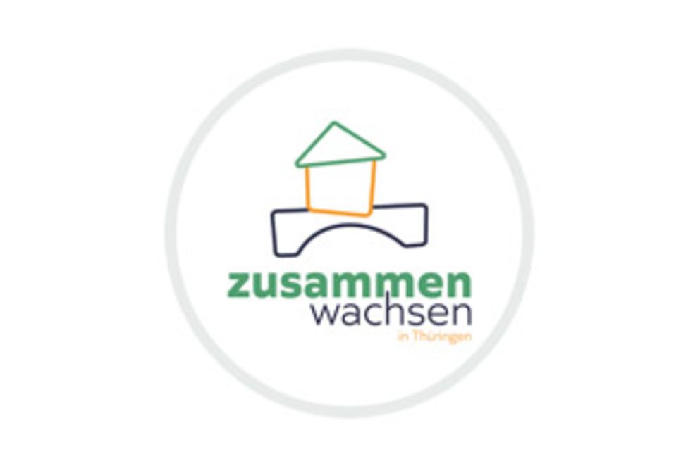 Schriftgrafik: zusammen wachsen in Thüringen