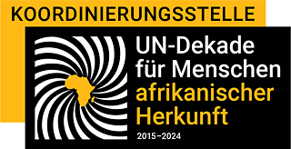 Schriftgrafik: Koordinierungsstelle. UN-Dekade für Menschen afrikanischer Herkunft