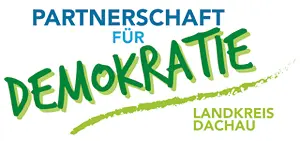 Schriftgrafik: Partnerschaft für Demokratie Landkreis Dachau