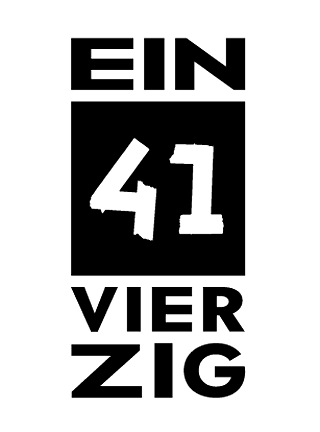 Schriftgrafik: Ein 41 vierzig