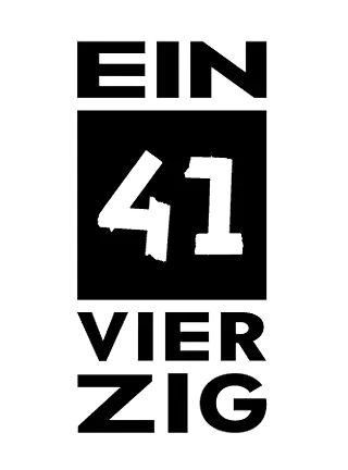 Schriftgrafik: Ein 41 vierzig