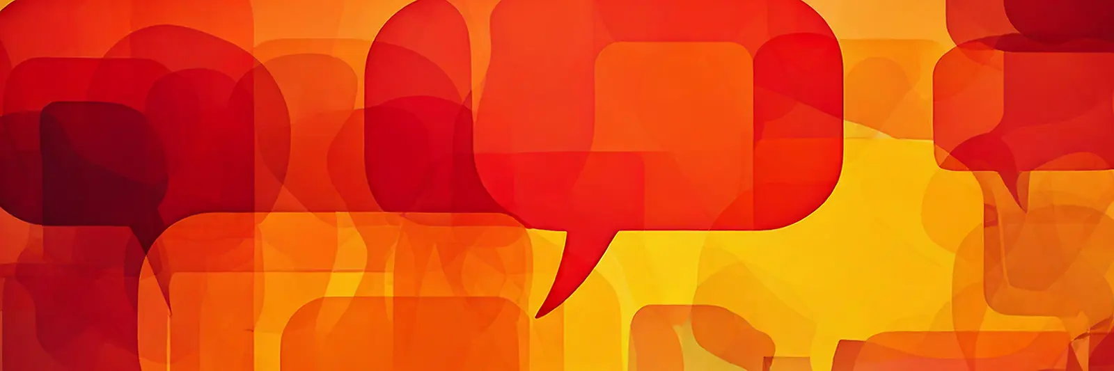 Grafik: Sprechblasen ohne Text