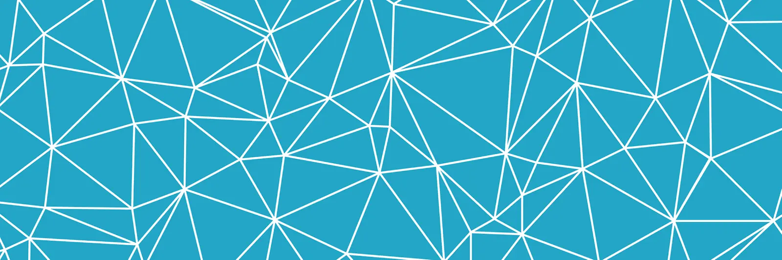 Weiße schräge Gitterlinien vor hellblauen Hintergrund