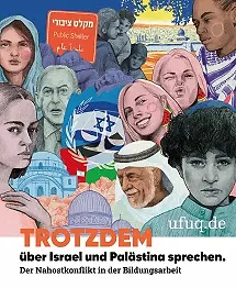Titelbild der Broschüre "Trotzdem über Israel und Palästina sprechen."
